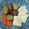 きょしん's cooksnap of when they made さつまいもと高野豆腐のあっさり煮.