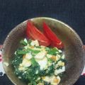 かあたらあ's cooksnap of when they made ほうれん草と卵の塩麹あえ.