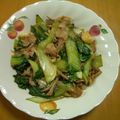 ysachie's cooksnap of when they made ☆楽安☆青梗菜と豚肉としめじの中華炒め.