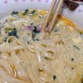 純ちゃんは奉仕作業員's cooksnap of when they made 豆乳と全卵でカルボナーラ.