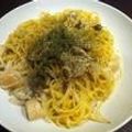 ごま３しお３'s cooksnap of when they made ホタテのパスタ（スープ系）.