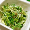 akomanman's cooksnap of when they made ささみとザーサイと三つ葉のグリーンサラダ.