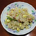 karikarin's cooksnap of when they made 家族の大好きなカニとレタスの炒飯.