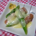 say26's cooksnap of when they made アスパラとウインナーのチーズ焼き.