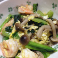 ゆきなぞう's cooksnap of when they made 海老と小松菜のふんわり玉子炒め.