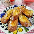 在宅勤務のおじさん's cooksnap of when they made 簡単♪フレンチトースト☆フランスパンで☆.