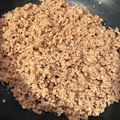 Blue's cooksnap of when they made 甘辛♥鶏そぼろ.