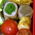 MiKi56's cooksnap of when they made ピーマン豚肉巻き 低カロリー弁当に.
