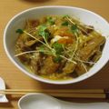 もんしゅしゅ's cooksnap of when they made 電子レンジで楽チン！卵とじカツ丼.