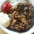 yu−min♪'s cooksnap of when they made カレーにマヨ＆納豆.