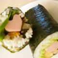 さとミカン's cooksnap of when they made ハートが可愛い！魚ニソの彩りサラダ巻き♡.