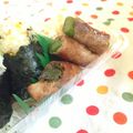 ひぃこ＊'s cooksnap of when they made ✽お弁当に✽焼肉のたれでアスパラギュー巻.