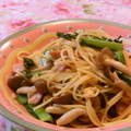 桃屋誰's cooksnap of when they made たっぷり小松菜の簡単和風スパゲティ♪.