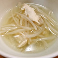 いいかげん減塩料理's cooksnap of when they made 簡単◆塩麹のササミともやしスープ◆.