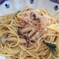 腹ペコモンスター's cooksnap of when they made 隠しクリーム＊茸とベーコンの醤油パスタ.