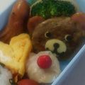serruria's cooksnap of when they made ＊すぐ出来！冷食ハンバーグキャラ弁クマ＊.