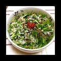 うさうさぎ。's cooksnap of when they made 朝ごはんに☆水菜ちりめんごはん.
