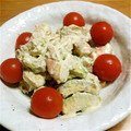 モモあき's cooksnap of when they made 超簡単！アボカドとエビのウマウマ和え.