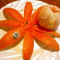 月見なっとう's cooksnap of when they made オレンジ、柑橘系の食べ方♪(お花ver).