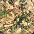 はむちゅ～'s cooksnap of when they made ほんつゆで、まいたけ×ニラの簡単玉子とじ.