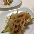 よっぴいたん's cooksnap of when they made 焼肉のタレで！新玉ねぎと胡瓜の梅肉和え.