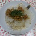 じむちゃ's cooksnap of when they made レンジで簡単新玉ねぎ＆納豆♪.