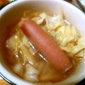 たちょこ's cooksnap of when they made キャベツとウインナーのコンソメスープ.