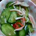 単！！'s cooksnap of when they made 胡瓜とかにかまぼこの酢の物.