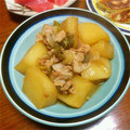 ほもい's cooksnap of when they made 豚と大根とねぎの煮物.