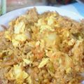 猫：タマ's cooksnap of when they made 焼肉屋さんのキムチ炒飯.