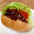 ゆき５'s cooksnap of when they made ♡余ったハンバーグで、簡単ハンバーガー♡.