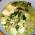 ちょろこぱん's cooksnap of when they made 水菜と豆腐のたまごスープ.