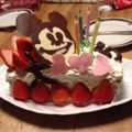 Mako1107's cooksnap of when they made デコレーションケーキ♡チョコペン♪.