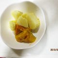 ウ～マンボウ！'s cooksnap of when they made かぼちゃとジャガイモの煮物.