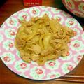 よしみるく's cooksnap of when they made 豚肉と玉葱の味噌炒め.