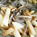 ひなひびももしょう's cooksnap of when they made 大根とこんにゃくのきんぴら.