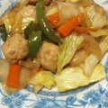 かあたらあ's cooksnap of when they made 肉団子（鶏）と野菜の和風炒め☆あんかけ風.