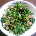 たまきっちー's cooksnap of when they made 大根菜のベーコン炒め.