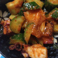 n＆k's cooksnap of when they made タコと胡瓜のごまキムチ和え.