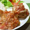 九州女。。。's cooksnap of when they made トマトホールで♪我が家の煮込みハンバーグ.
