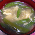 Akane_ママ's cooksnap of when they made 絹さやのふんわりたまごスープ.