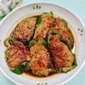 みっちゃん❇️68's cooksnap of when they made ピーマンの肉詰め甘辛ソース煮込み.