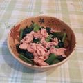 オレンジリング's cooksnap of when they made 小松菜とツナの味ぽんマイルド和え.
