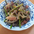 こなっちゃん＊゜'s cooksnap of when they made ★蓮根とニンニクの芽の塩きんぴら★.