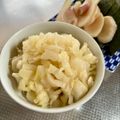 azbjbn's cooksnap of when they made SDGs　美味しいキャベツの芯の糠漬け.