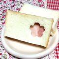 さおりらっくま's cooksnap of when they made お花見✿簡単！桜のサンドイッチ✿.