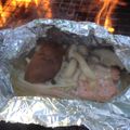 シバチワ's cooksnap of when they made 『BBQ取り合い鮭のホイル焼き』.