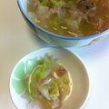 あい葉's cooksnap of when they made ♪ベーコン旨味白菜ちゅるちゅるスープ♪.