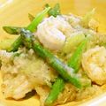 ともりん0203's cooksnap of when they made おいしいよ♪海老とアスパラの香味炒め☆.