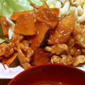 ツインズ♀ママ's cooksnap of when they made かぼちゃと豚肉のうま辛炒め.